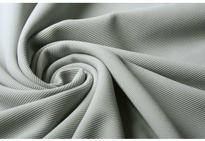 Ottoman Rib Jersey Fabric Light Grey