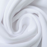 Ottoman Rib Jersey Fabric White