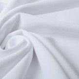 Ottoman Ripp Jersey Stoff Weiß