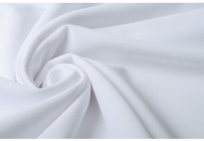 Ottoman Ripp Jersey Stoff Weiß