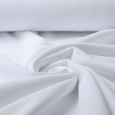 Ottoman Rib Jersey Fabric White