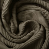 Ottoman Rib Jersey Stof Taupe