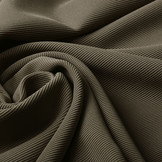 Ottoman Rib Jersey Stof Taupe