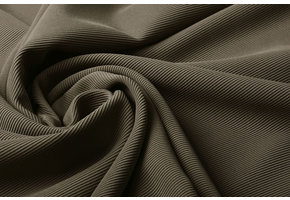 Ottoman Rib Jersey Stof Taupe