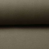 Ottoman Rib Jersey Fabric Taupe