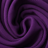 Ottoman Rib Jersey Stof Paars