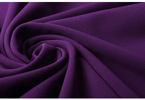 Ottoman Rib Jersey Fabric Purple