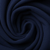 Ottoman Rib Jersey Fabric Navy Blue