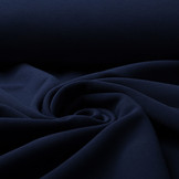 Ottoman Rib Jersey Stof Marine Blauw