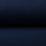 Ottoman Rib Jersey Stof Marine Blauw