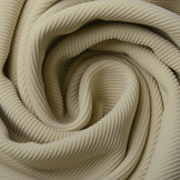 Ottoman Rib Jersey Stof Beige