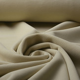 Ottoman Rib Jersey Fabric Beige