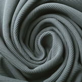 Ottoman Rib Jersey Stof Grijs