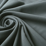 Ottoman Rib Jersey Fabric Grey