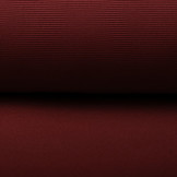 Ottoman Rib Jersey Fabric Wine Red