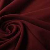 Ottoman Rib Jersey Fabric Wine Red