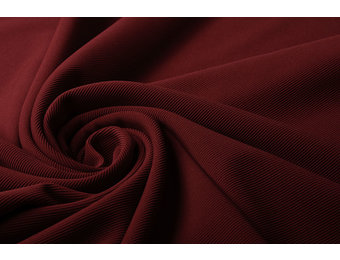 Ottoman Ripp Jersey Stoff Weinrot