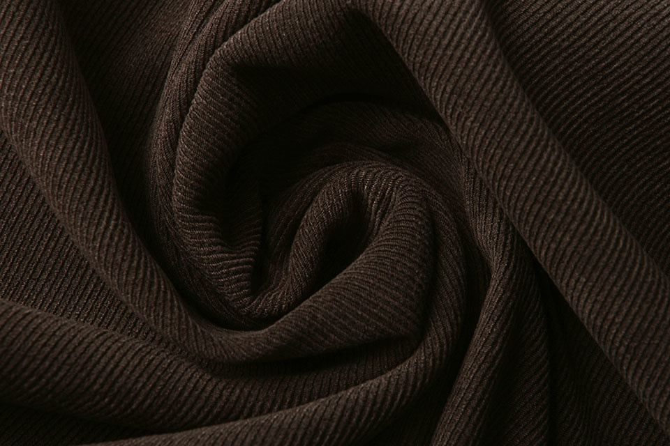 Ottoman Riding Breeches Rib Velvet Dark Brown