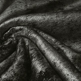 Double Face Teddystoff Metallic Silber