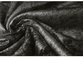 Double Face Teddystoff  Metallic Silber