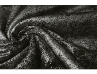 Double Face Curly Teddy Metallic Silver