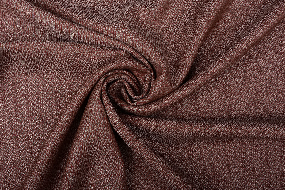 Gebreide Tweed Novidade Diagonal Roest Brique