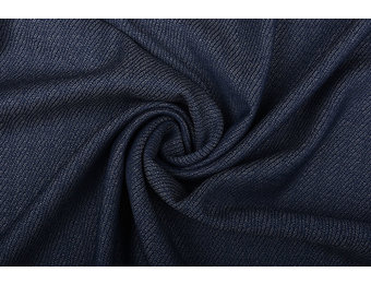 Gestrickter Tweed Novidade Diagonal Marine