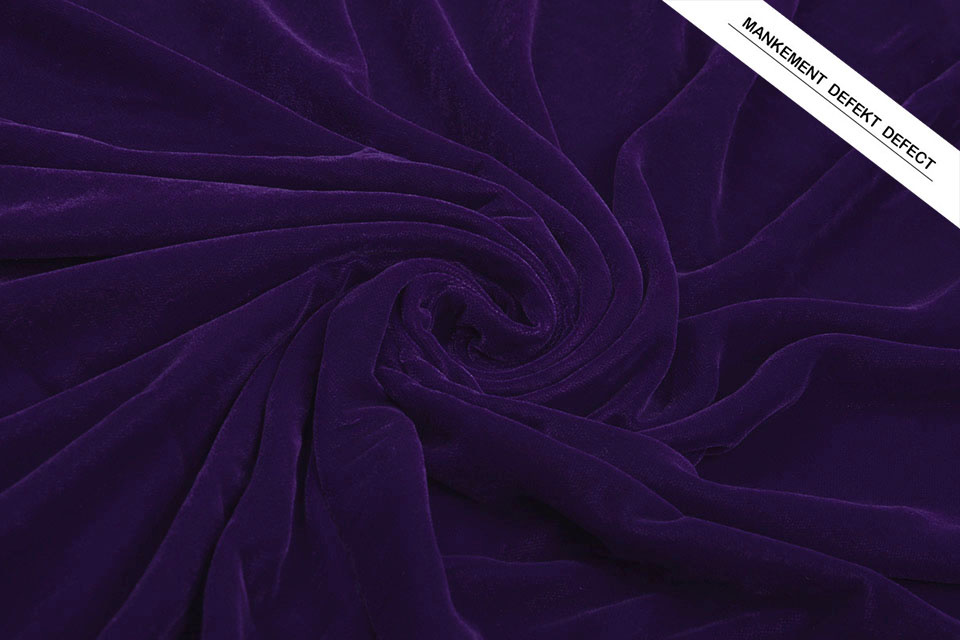 3 meter Velor Velvet Fabric Vultur Purple