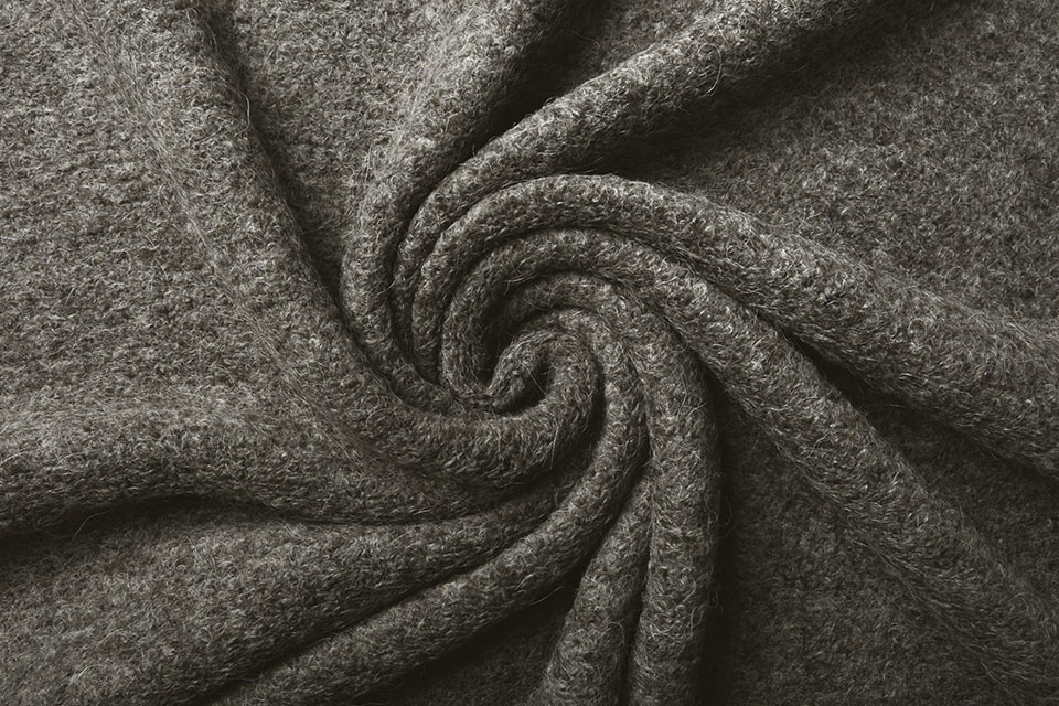 Bouclé Alpaca Grey - YES Fabrics