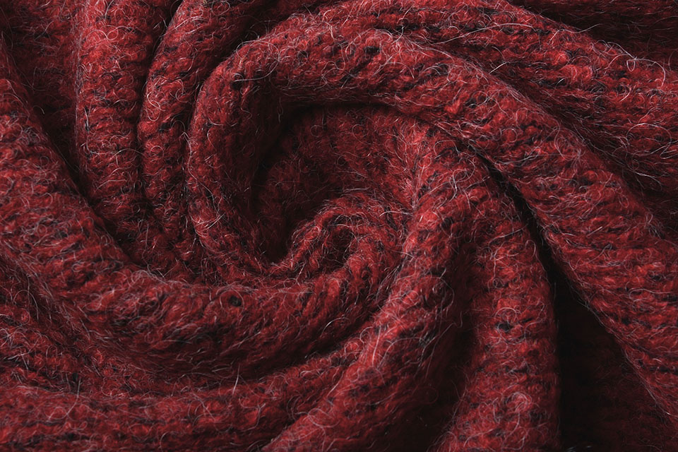 Bouclé Alpaca Red