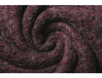 Bouclé Alpaka Bordeaux