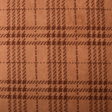 Scuba Suede Thick Jacquard Ruit Oranje Brique