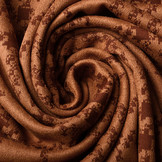 Scuba Suede Thick Jacquard Ruit Oranje Brique