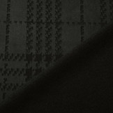 Scuba Wildleder Thick Jacquard Raute Schwarz