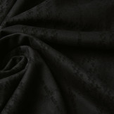 Scuba Wildleder Thick Jacquard Raute Schwarz