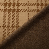 Scuba Suede Thick Jacquard Checkered Camel