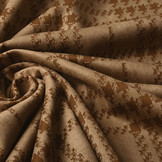 Scuba Suede Thick Jacquard Ruit Camel