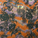 Jersey Stof Tie Dye Bloemen Multi