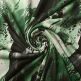 Jersey Fabric Panther Swipes Green