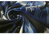 Jersey Fabric Panther Swipes Blue