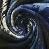 Jersey Fabric Panther Swipes Blue