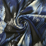 Jersey Fabric Panther Swipes Blue