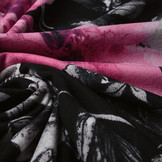 Jersey Stof Aquarel Bloemen Roze