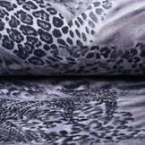Jersey Stof Panter Wings Grijs