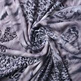 Jersey Stof Panter Wings Grijs