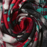 Jersey Stof Squares Multi