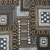 Jersey Fabric Ornament Ahlat Grey