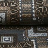 Jersey Stoff Ornament Ahlat Grau