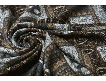 Jersey Fabric Ornament Ahlat Grey