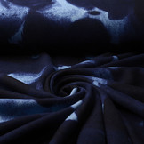 Jersey Stof Painted Dots Blauw